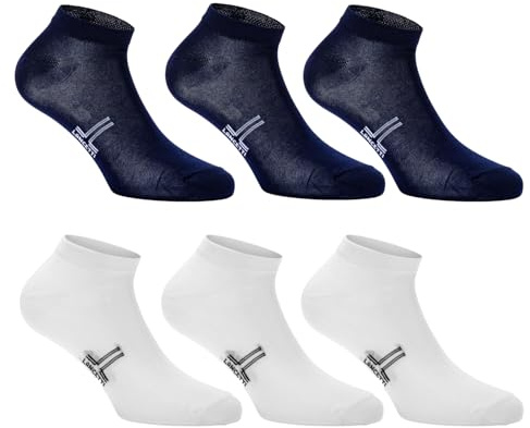 LANCETTI - 6 Paia Calzini Corti Sneaker per Uomo o Donna, Fantasmini in Cotone Filo di Scozia