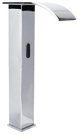 Rubinetto automatico con sensore a infrarossi, rubinetto per lavabo da bagno a cascata senza G1/2 