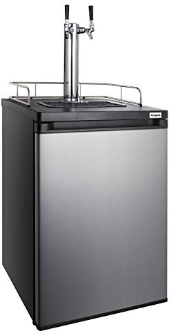 Kegco 3PK209SS-2 Keg Dispenser, 2 Tap, Stainless Steel