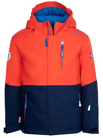 Trollkids Hallingdal - Chaqueta de esquí para niña, Flame Orange, 128