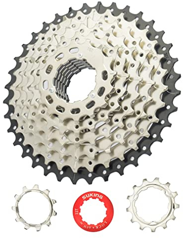 CYSKY Cassette de 8 velocidades 11-36T para Bicicleta de montaña, Bicicleta de Carretera, MTB, BMX (11-36T)