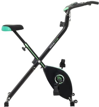 Cecotec X-Bike X Folding Motionscykel. Tröghetsratt 2,5 Kg, Variabel magnetisk styrka, 8 nivåer, Komfort sadel, LCD-skärm och surfplatta, Transporthjul