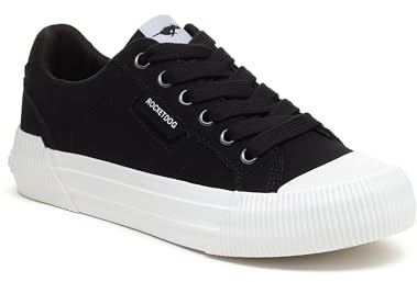 Rocket Dog Women's Cheery Sneaker, Black, 6 UK