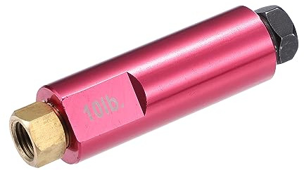 A ABSOPRO Válvula Presión Residual 10lb 1 Pieza Para Freno Carreras Hierro | Color Rojo Rosado, Tamaño 71X19mm, Fácil Instalación, Uso En Frenos De Disco, Apto Para Frenos De Tambor Traseros
