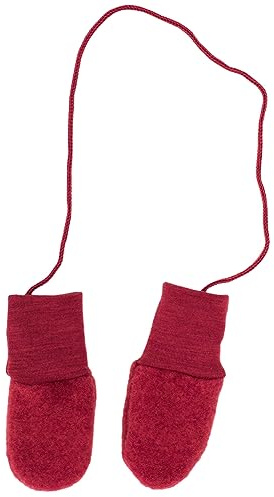 Engel Baby Fäustel ohne Daumen, Fleece, 100% Schurwolle (kbT) (50/56, Jaspis)