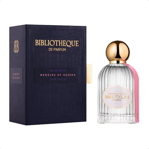 Bibliotheque de Parfum Memoirs of Geisha Eau de Parfum für Frauen, blumiger Duft, feminines und verführerisches Damen Parfüm mit Noten von Wasserjasmin, Kaschmirholz, Vanille & Pfirsich, 100 ml