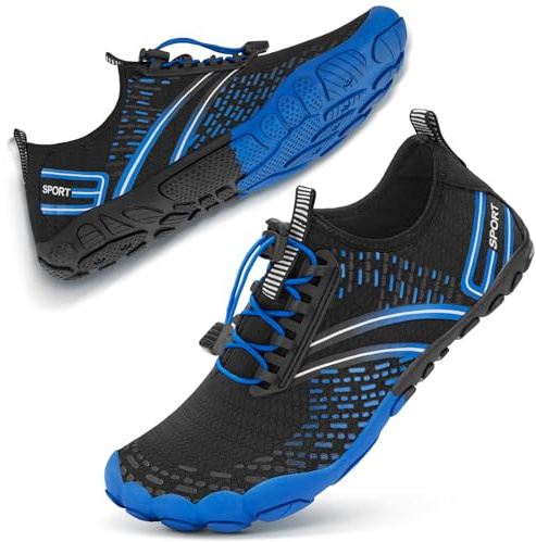 ATHMILE Hiking Barefoot Water Shoes for Women Men Beach Swim Aqua Pool River Quick Dry Athletic Wide Toe Outdoor Sport Kayaking Boating Rock Climbing Yoga Lake