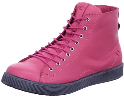 Andrea Conti Baskets Montantes pour Femme, Rose Vif, 37 EU, Rose, 37 EU