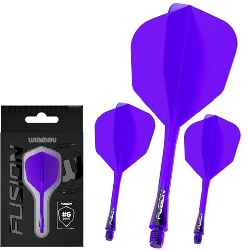 WINMAU Darts - Fusion Integrerat flyg- och axelsystem - No.2 Form och design - Finns i kort, mellan och medium - Finns i olika färger