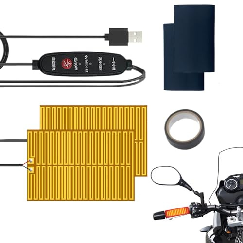 Motorcykel Handtagsöverdrag USB-Driven Uppvärmd Omlindning