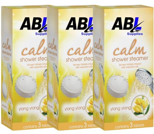 Shower Steamers Aromatherapy – Pack of 9 – Essential Oil Shower Tablets for Relaxation, Sinus Relief & Stress Relief – Spa Self Care Gifts for Women & Men (Ylang Ylang)