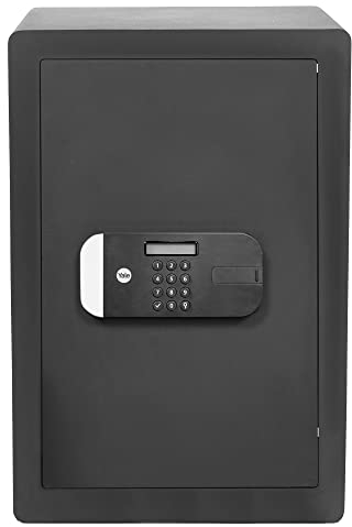 Yale Extra Large Maximum Security Safe, Sold Secure Silver, Digital Keypad, LED Light Indicators, Steel Locking Bolts, Emergency Override Key - YSEM/520/EG1