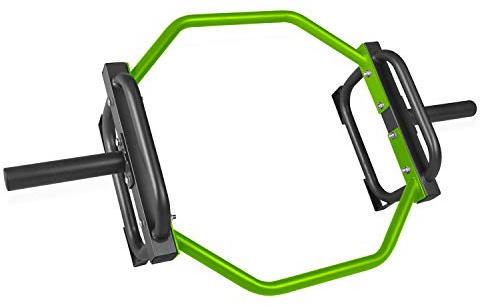 CAP Barbell Olympic Trap Bar, Hex Bar, Shrug Bar, Deadlift Bar, Green , 50 inches