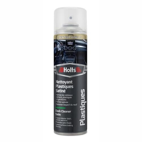 Holts Satin Dashboard Cleaner – Vanilla Scented Car Interior Spray | Satin Finish Plastic Restorer for Dashboards, Consoles & Trims | Non-Greasy Car Detailing Spray for Daily Use – 500ml