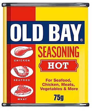 Old Bay Hot Seasoning 75 G Flavourful Taste Blend of 14 Herbs and Spices and Chilli with Chilli Flakes Versatile Spice, All-purpose Seasoning Perfect for Meat, Chicken, Pasta and Pop Corn