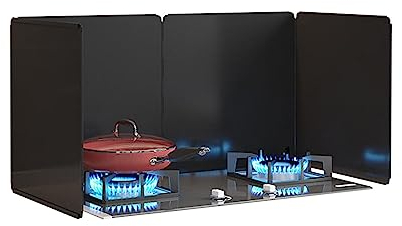 ROFBIHG Cubre Salpicaduras De Sartén，Protector Salpicaduras Cocina，Plegabl Protector De Aceite，Protectores De Grasa De Cocina，protección contra Salpicaduras para Sartén, Cocina De Gas (Size : E)