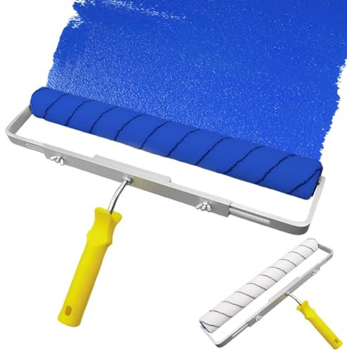 Kit De Rouleaux De Peinture Solides, Grand Rouleau À Peinture, Manchon De Rouleau De Peinture En Microfibre De 18 Pouces, Rouleau De Peinture Pour Mur Et Plafond Sans Couture, Rouleau De Sol