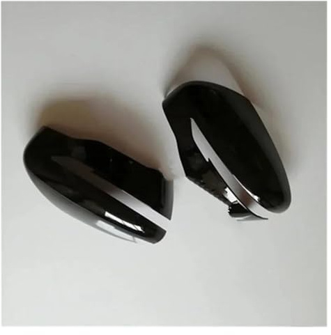 DZSQOSJB Copertura Specchietto per Nissan per Qashqai J11 2016-2020 ABS Cromato Laterale Copertura Specchio Trim Posteriore cap Decorazione dello Specchio Copri Retrovisore Auto(Nero)