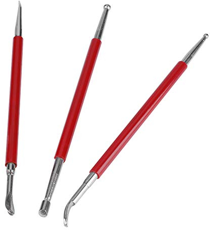 Shenruifa Set di Panni per Pressa in Pelle 3 Pezzi Kit di Strumenti per Stampa in Gomma Plastica per Professionisti e Dilettanti