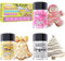 Paillettes Comestibles - 3 Couleurs Paillettes Alimentaires pour Gateau, Colorant Alimentaire pour Décorations de Gâteaux, Colorant Alimentaire Poudre Cocktail pour Noël, Halloween, Chocolat, Fondant