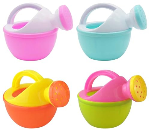 4 Stück Gießkanne Kinder Garten, Kinder Giesskanne Badewanne, Gießkanne Wasserspielzeug, Sandspielzeuge Kanne, Sandkasten, Nachhaltiges Spiel-Set Für Ab 18 Monaten (zufälliger)