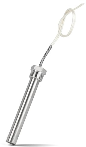 CPROSP 220 V 500 W värmepatron med 3/4 tums fläns, värmestång rostfritt stål 150 mm, mångsidig nedsänkningsradiator med kabel 300 mm, patronvärmeelement, används för uppvärmning av vätskor.