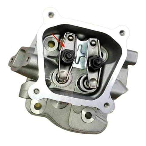 ERIHJOX Kit DE Cabeza DE Cilindro GX120 Compatible con GX110 119CC Bloque DE Cilindro BALANCINES EX&IN MUELLES Clips DE RETENCIÓN Tuerca DE Varilla DE Empuje(Type B Kit)