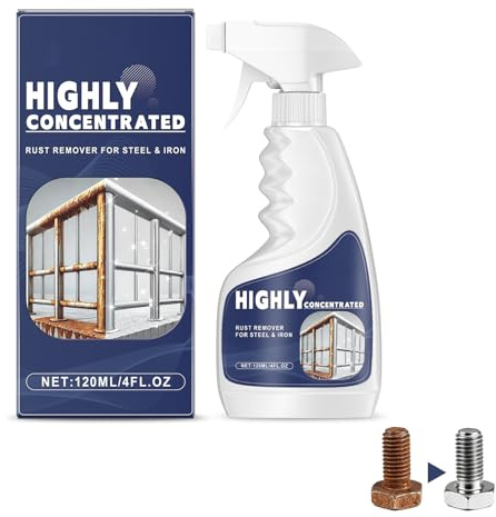 Spray Anti-Rouille pour Métal, Décapant de Rouille Polyvalent pour Acier