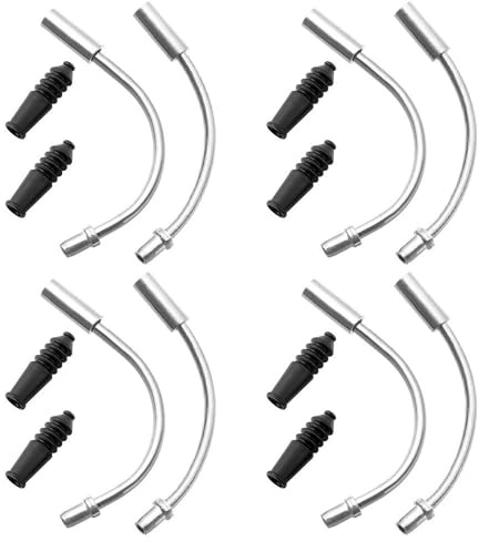 JPGhaha - 4 Juegos Freno en V Cables de Freno de Bicicleta con Mangera Plástica como Accesorios de Freno V para Bicicleta de Montaña y Carretera