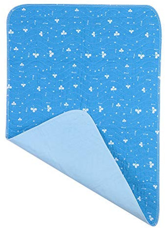 Horoper Inkontinenzeinlagen, Wiederverwendbare Unterlage Waschbare Unterlage Erwachsene Inkontinenzeinlage, Betteinlagen für Inkontinenz ältere Menschen(60 * 90)(60 * 90-Blaue