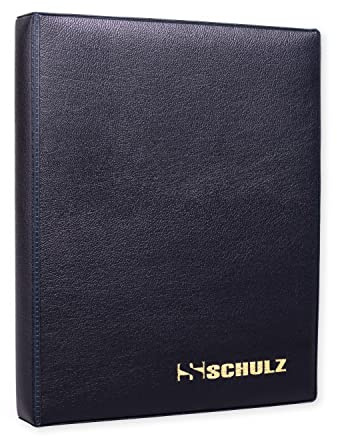 Coin Collection Album – 50p £1 £2 A-Z 10 pence 10p Storage Binder – Mini Handy Pocket Collecting Holder - Protect and Store 120 Coins - Original SCHULZ Coin Album in Blue