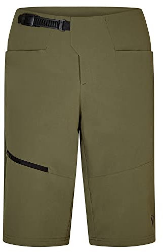 Ziener Herren NUWE Fahrrad-Shorts mit Innenhose - Mountainbike/Outdoor/Freizeit - atmungsaktiv,schnelltrocknend,gepolstert, Leaf Green, 58