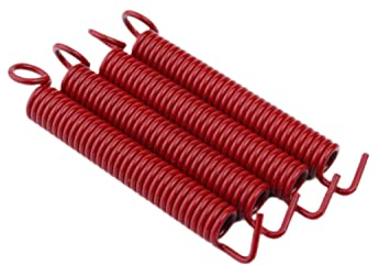 Guyker Lot de 4 ressorts de trémolo silencieux pour guitare électrique FR Fender Strat ST Stratocaster Bridge Instruments Accessoires pièce de rechange, rouge
