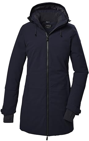 killtec Femme Kow 307 Wmn Prk Parka Fonctionnelle/Avec Capuche, Dark Navy, 38 EU