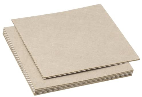 PATIKIL 6x6 Inch Square Beige Felt Furniture Pad, 5Pack, 2mm Thickness, Soft Adhesive Non-slip Anti-scratch Backed