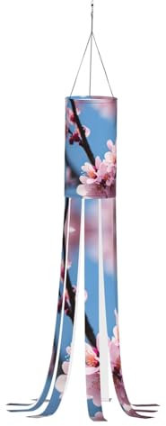 Manche à air motif fleur de prunier pour Halloween, Noël, décoration pour jardin, rue, aire de jeux