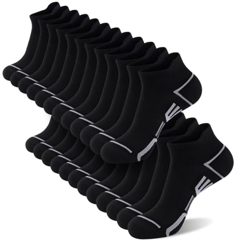 shnn 12 Pairs Mens Ankle Socks Athletic Casual Low Cut Short Socks for Men