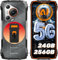Blackview BL7000 Móvil Rugerizado Android 15-24GB RAM+256GB ROM(TF 2TB), 6.78 2K 120Hz Smartphone, 50MP+32MP, Visión Nocturna 20MP, 4G Dual SIM/NFC/GPS/OTG/Face ID/Dimensity 6300 Movil Irrompible(AI)