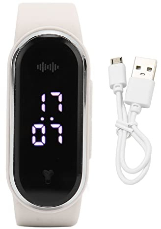 Gonetre Mückenschutz Armband, Anti Mücken Armband, Ultraschall-Mückenschutzbänder, Ultrasonische Insekten Moskito Uhr, Sonic Electronic -Bänder, LED -statische Elektrizitätsentfernung (Weiß)