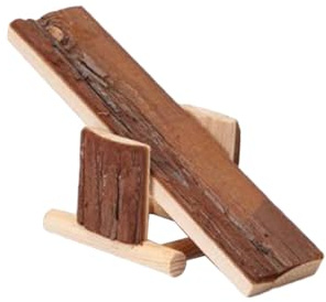 HEMOTON Juguetes De Balancín para Hámster Madera Natural Balancín para Mascotas Pequeñas Juguete Masticable para Dientes Mini Casita para Jaula Decoración para Hámsteres Jerbos Ardillas y