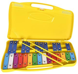 Notes Metallophone with Colorful Iron Plates Safe and Durable Percussion Musical Instrument for Educational Toy to Develop Rhythm and Creativity