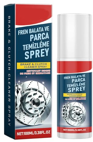 Generico Pulitore Parti Frenanti,Rimozione Ruggine Auto 100ml | Spray Pulente Duraturo per Dischi Freno Autoveicoli - Pulizia Professionale