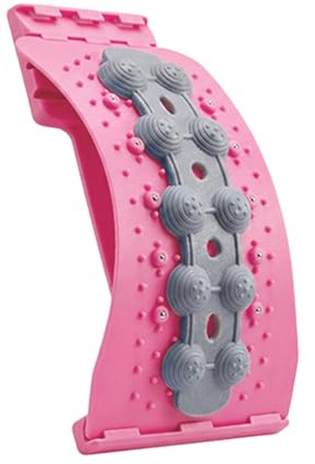Adsfvs Estirador Lumbar | Masaje Espinal Ajustable 4 Niveles - Dispositivo Para Crujido De La Espalda,para Ejercicio Físico, Fitness, Pilates, Yoga, Gimnasio y Entrenamiento en Casa