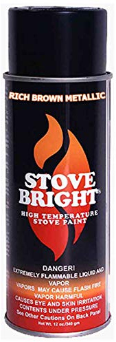 Stove Bright High Temp Paint - Rich Brown Metallic