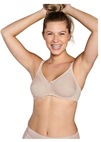 Naturana Women's Cotton Soft Cup Bra, 86545 Light Beige