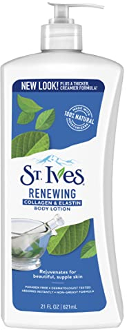 St. Ives Skin Renewing Body Lotion Collagen Elastin 21 oz(Pack of 4)