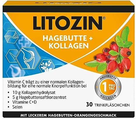 LITOZIN Hagebutte+Kollagen Trinkfläschchen 30X25 ml