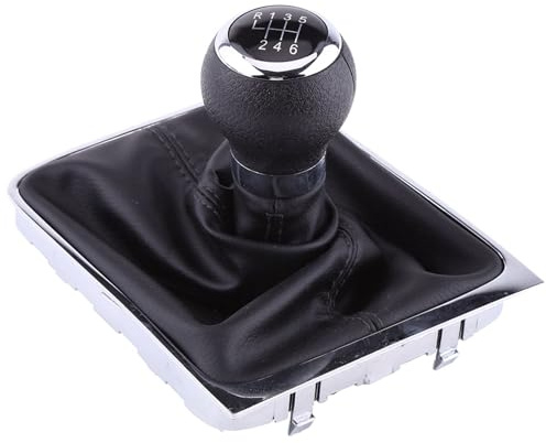 6 Gang Schaltknauf Gamasche Boot Car Schaltknauf Gamaschenrahmen Kit f¨¹r for B6 2005 2012