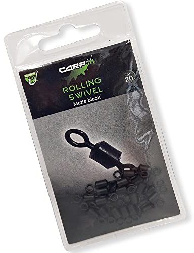 Carp On - Pack of 20 ROLLING SWIVELS Made From Brass - Classic Design Terminal Tackle for Making Your Own Fishing Rigs (20 x Size 11) [15-7111]