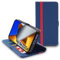 ebestStar - Funda para Xiaomi Poco M4 Pro 4G, Carcasa Libro Capa, Protectora Cartera, Cuero PU Soporte Tarjeta, Azul Oscuro/Rojo